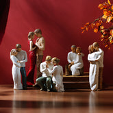 Creative Family Of Three And Four Figures Statue Decoration Living Room Home Decoration